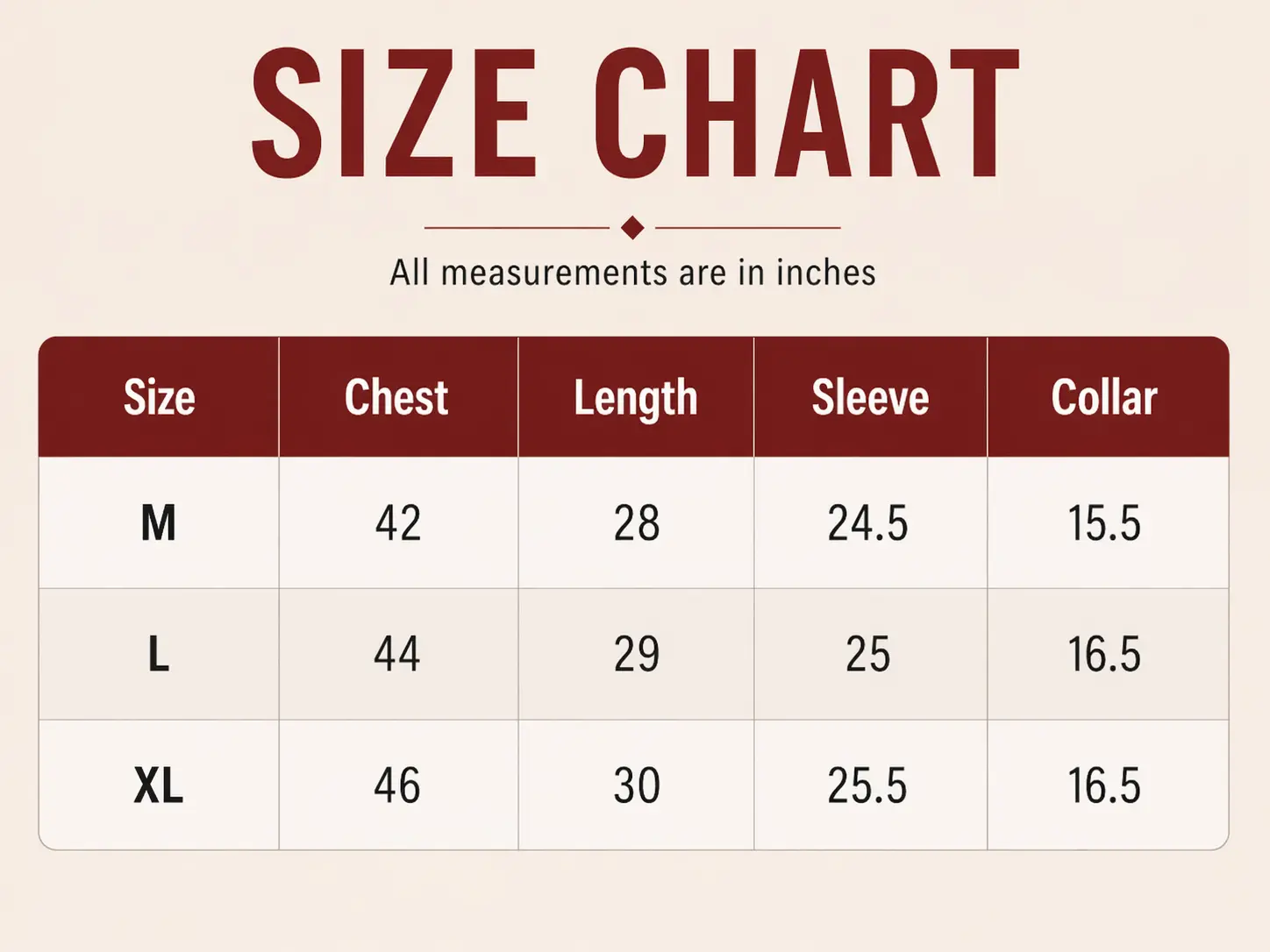 Size Guide