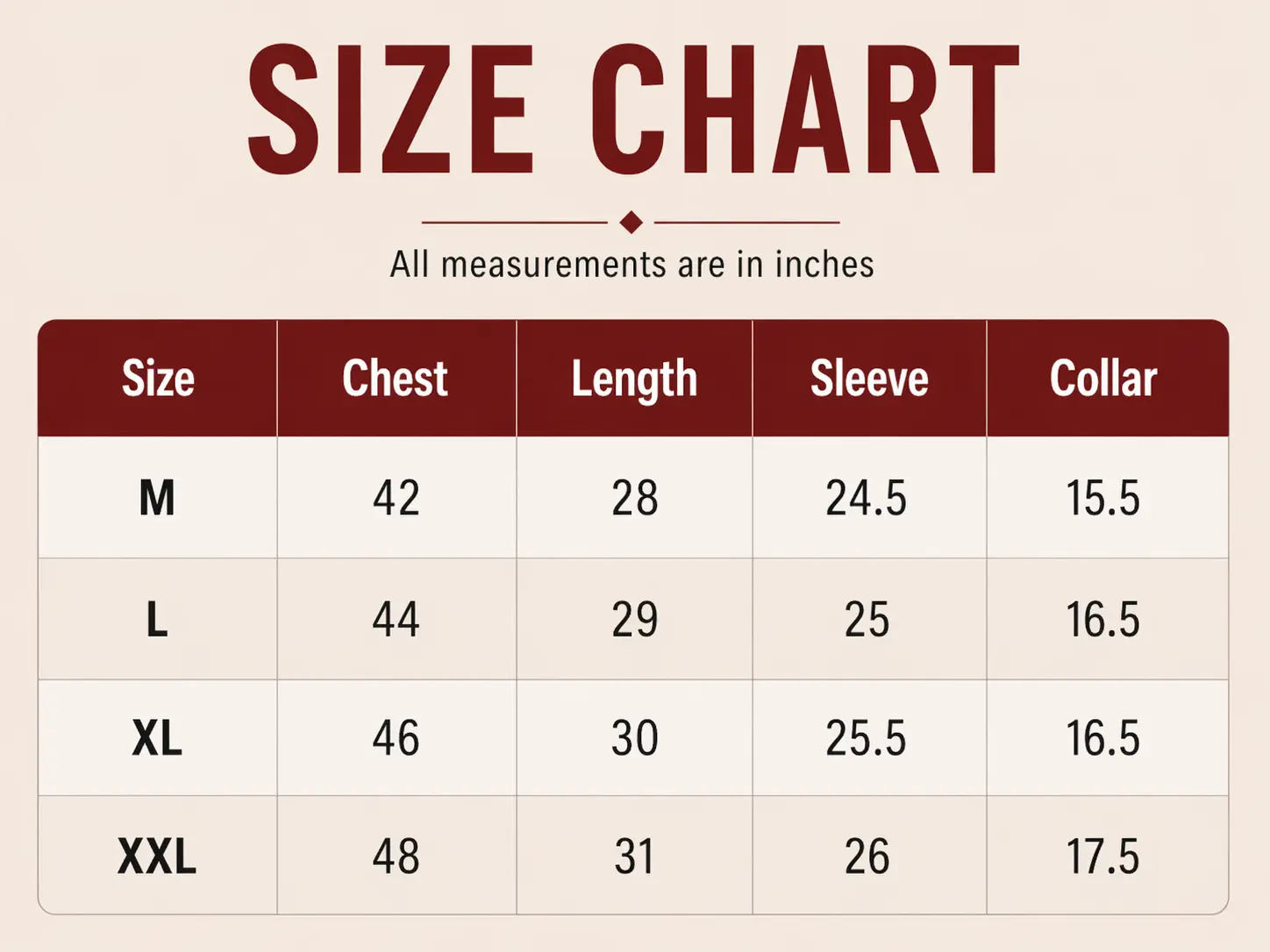 Size Guide